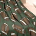 thumbnail image 3 of Football Pattern Blanket,Comfortable Soft Lamb Wool Throw Blanket,All Season,Warm Lightweight Blankets for Sofa Bed Couch Living Room Chair,30"x40", 3 of 4