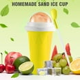thumbnail image 2 of Slushie Maker Cup  Magic Quick Frozen Smoothies Cup  Cooling Cup  Double Layer Squeeze Slushie Maker Cup  Homemade Milk Shake Ice Cream Maker 1PCS/Green, 2 of 6