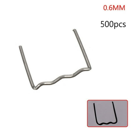 

500Pcs 0.6Mm Flat Hot Stapler Staple For Car Bumper Plastic Welder Repair Kit