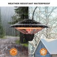 thumbnail image 4 of Ceiling Mounted Patio Heater, 1500W/750W Electric Infrared Outdoor Hanging Heater with IP34 Waterproof For Balcony Courtyard Use, 4 of 8
