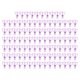 thumbnail image 1 of 100 clips de carpeta huecos con forma de oso, clips pequeños de metal resistentes para documentos de oficina, cuentas, color morado, 1 of 5