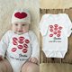 thumbnail image 1 of 2020 Hot Newborn 0-18M Baby Bodysuit Boy Girl Valentine Kiss Red Lips Print Jumpsuit Baby Clothes Babygrows Letter Grandma Herea9-12M(XL) He Qiyong unisex, 1 of 1