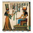 thumbnail image 3 of Ambesonne Egyptian Shower Curtain, Old Egyptian Papyrus, 69"Wx84"L, Multicolor, 3 of 5