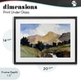 thumbnail image 4 of Stupell Industries Contemporary River Mountain Divide Black Framed Print Under Glass, 20 x 14, by Alonza Saunders, 4 of 8