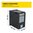 thumbnail image 2 of VFD Frequency Inverter 1.5/2.2/3.0/4.0/5.5/7.5KW 220 3P Variable Speed Drive Frequency Converter for CNC Milling Machine ,Clear Interface, 2 of 7