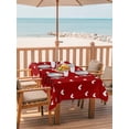 thumbnail image 3 of Rectangle Outdoor Tablecloth With Umbrella Hole And Zipper– Valentines Day Hearts Waterproof Patio Table Cover for Party, Picnic, Backyard, 60"x120" , Valentines Decor LOVE Red White, 3 of 8