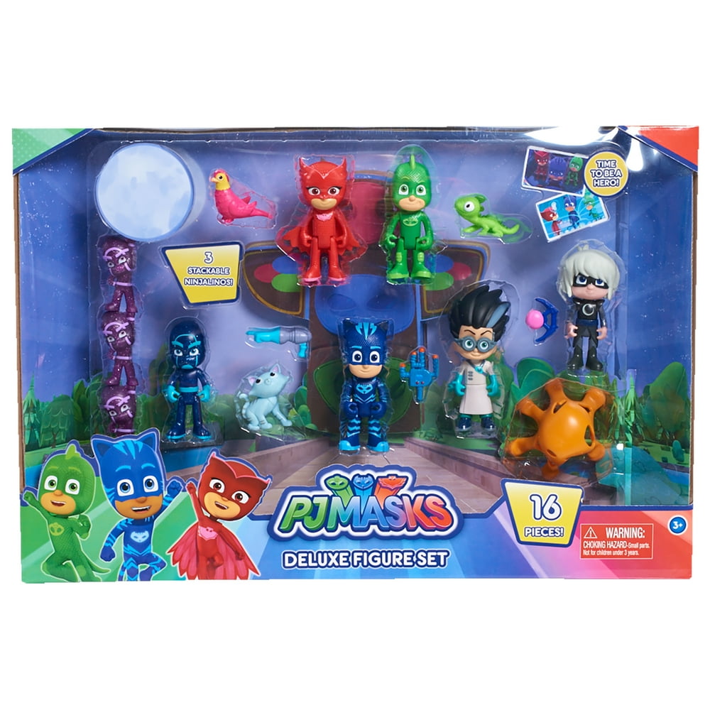 PJ Masks Deluxe 16Piece Figure Set