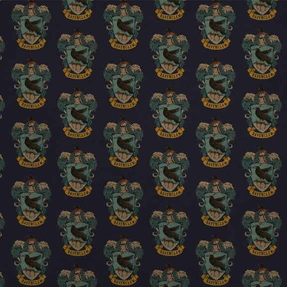 Harry Potter Ravenclaw Painted Crest Premium Kraft Roll Gift Wrap Wrapping Paper
