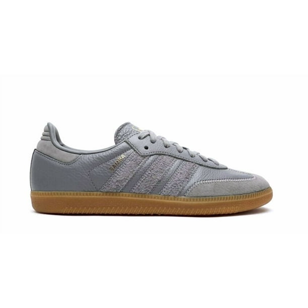 US: 11 Ad-id-as Originals Men's SAMBA OG FT SNEAKERS GRAY RARE LAST 1