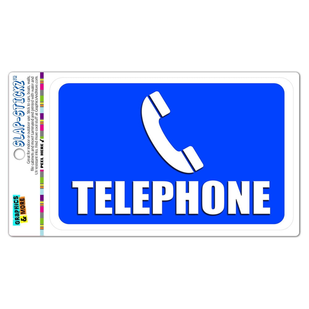 Slap Sticker Window Telephone SLAP-STICKZ(TM) Automotive Car Window Locker Bumper Sticker ...