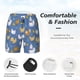 thumbnail image 3 of Balery Chicken Family Bañador para hombre, shorts de playa de secado rápido con entrepierna y forro de compresión-XX-Large, 3 of 6
