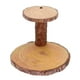 thumbnail image 3 of Soporte de madera para pasteles, portavelas rústico, bandeja para servir, resistente para de 2 astillas de madera Yuyangstore Soporte de exhibición de postre, 3 of 5