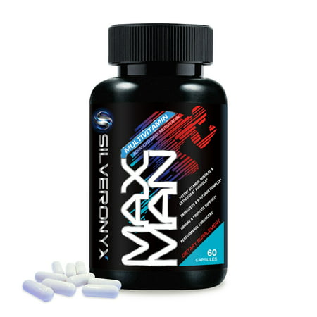 Multivitamin for Men - Max Potency Vitamins A C D E B1 B2 B3 B5 B6 B12, Palmetto, Zinc, Selenium, Calcium, Lutein. Supports Energy, Stress, Heart, Prostate, Best Men's Daily Supplement (60