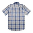 thumbnail image 2 of Dubinik Mens Short Sleeve Button Down Shirts 100% Cotton Plaid Men's Casual Button-Down Shirts with Pocket, 2 of 6