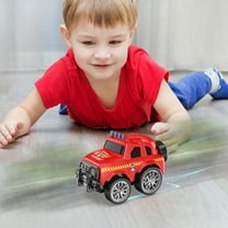 SPOORYYO 360° Rotating Stunt Friction-Powered Police Toy Car - Push & Go Off-Road Vehicle for Toddlers & Kids (3 Years) - No Batteries Needed, ABS Plastic