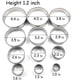 thumbnail image 2 of Juego de cortadores de galletas redondos de acero inoxidable, 12 cortadores de galletas circulares, moldes redondos para anillos de donas, 2 of 3