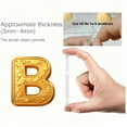 thumbnail image 7 of RXIRUCGD Gold 2D Acrylic Alphabet Christmas Ornament - 26 Initial Letter Pendants for Holiday Decor - Car Rearview Mirror Backpack Charm Decoration, 7 of 7