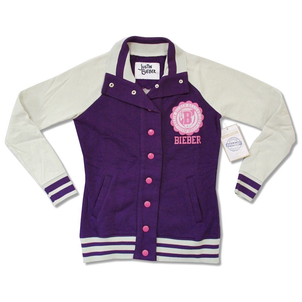 Bravado Justin Bieber Believe Varsity Purple Juniors