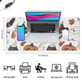 thumbnail image 5 of Long Mouse Pads for Desk,Halloween Ghosts Pumpkins and Witch Hats Desk Mats on Top Of Desks, Desk Mouse Pad Extra Large with 3mm Non-Slip Base and Stitched Edge for Gaming,Office,Work,Home 35.4x15.7in, 5 of 5