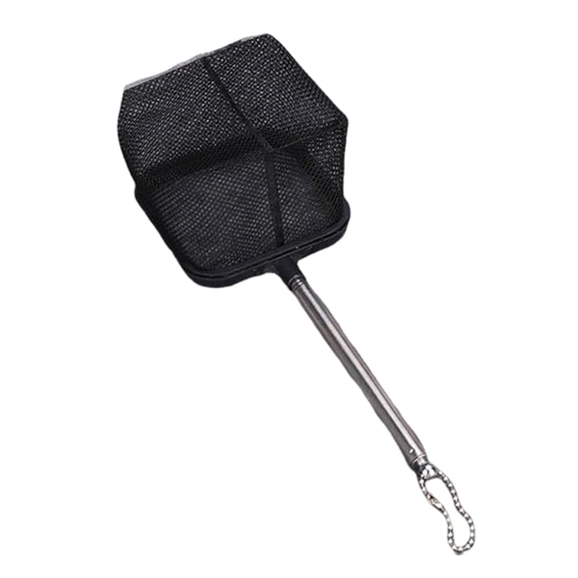 Red de pesca cuadrada con ventosa para acuario, equipo de pesca de mango largo extensible para atrapar peces, camarones, accesorios de limpieza para pecera