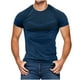 thumbnail image 2 of pstuiky camisetas de hombre, Camiseta/Camisa informal de manga corta con cuello redondo y color liso para hombre camisas casuales para hombre xl, 2 of 4