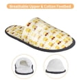 thumbnail image 3 of Balery Cute Yellow Duck Pantuflas de Casa de Felpa Silenciosas con Diseño Estampado, Zapatillas Cómodas Antideslizantes de Algodón para Interior-Large, 3 of 8