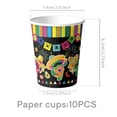 thumbnail image 4 of Bookk Mexican Style Paper Plates And Napkins A Mexican Style Striped Disposable Cutlery Perfect For May Day Birthday Party Decorations, 4 of 5