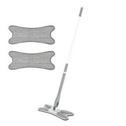 Uanit Professional Microfiber Mop Floor Cleaning Mop, Flat Mop with Stainless Steel Handle,2 Reusable Washable Mop Pads and Mop Pads,Microfiber Mop for Hardwood, Laminate, Tile Floor Cleaning