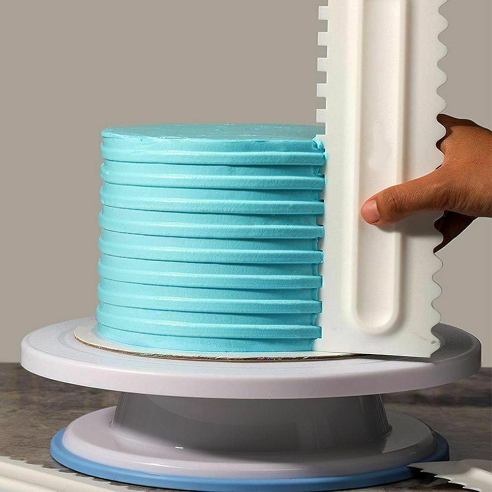 Cake Decorating Comb Icing Smoother Cake Scraper Pastry 6 Designs Baking Tool TB