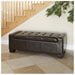 thumbnail image 2 of BEST Guernsey Brown Leather Storage Ottoman Bench, 2 of 2