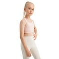 thumbnail image 5 of GYRATEDREAM Girls Sprots Bra Seamless Training Bra Girls Dance Yoga Run Tank Racerback Crop Sleeveless Sprots Top for 6-7 Years, 5 of 8