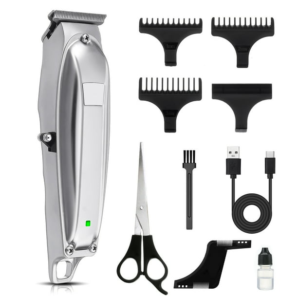Hair Clipper Hair Trimmer Kit for Men Cordless USB Rechargeable Hair  Trimmer Quiet Electric Haircut Kit Beard Comb Professional Barbers Grooming  Kit 