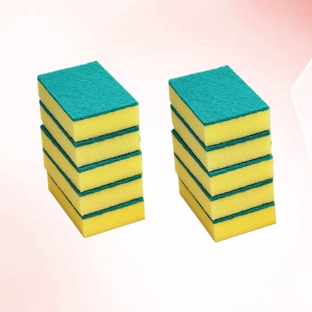 KAKOWELY 10Ud Esponjas De Limpieza Multiusos Para Cocina Con Doble Cara Y Absorción Rápida