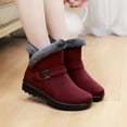 thumbnail image 2 of Ankle Boots for Women Large Size Insulation Outdoor Women Snow Boots Round Toe Shoes Casual Zipper Boots Womens Snow Boots Winter Warm Ankle Boots Outdoor Fleece Lined Shoes for Women, 2 of 9