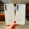 thumbnail image 4 of Galaxy S23 Love Heart Case, Cute Clear Laser Glitter Silicone Holographic Love Heart Pattern Slim Protective Shockproof Girls Women Case for Samsung Galaxy S23, 4 of 9