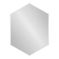 thumbnail image 2 of Kate and Laurel Rhodes Modern Hexagon Wall Mirror, White, 31x22-Inches, 2 of 5