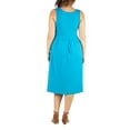 thumbnail image 2 of 24seven Comfort Apparel Plus Size Sleeveless Midi Fit and Flare Pocket Dress, 2 of 4