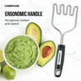 thumbnail image 5 of Farberware Professional Stainless Steel Potato Masher with Black Handle, 5 of 14