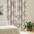 thumbnail image 2 of Ambesonne Nature Curtains, Rose Silhouettes Pattern Art, Pair of 28"x84", Pale Sepia and Brown, 2 of 5