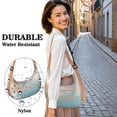 thumbnail image 5 of Shoulder Bag Abstract Geometry Colorful Sling Crescent Bag for Unisex Women Men Casual Dumpling Bag Casual Handbag Adjustable Strap, 5 of 5