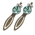 thumbnail image 2 of Daisy Set of 2 Vintage Copper Crown-Shaped Stainless Steel Bookmarks - Reading Accessories Gift for Book Lovers and Readers, 2 of 5