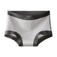 thumbnail image 2 of Avrnliq Womens High Waisted 100% Cotton Underwear, Seamless Ribbed Tummy Control Panties, Soft Breathable Beige Daily Wear Underwear (L-XXXL),Size 2XL, 2 of 5