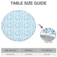 thumbnail image 6 of Blue Christmas Snowflake Pattern Round Fitted Tablecloth with Elastic Edge,Dining Table Cover Waterproof,Outdoor Round Tablecloth for Camping,Dining,Indoor and Outdoor, 6 of 7