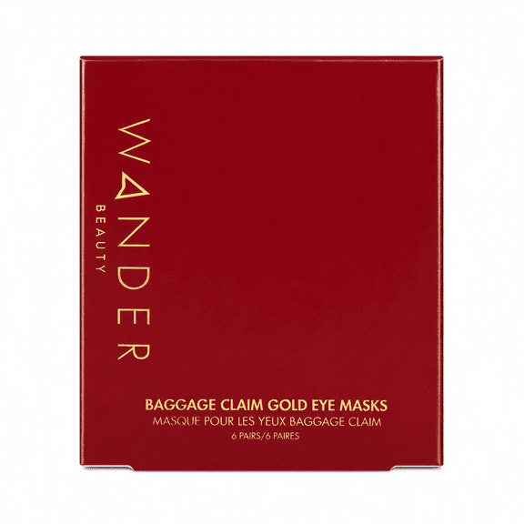 Wander Beauty Baggage Claim Eye Masks for Dark Circles & Puffiness - Gold - 6 Pairs