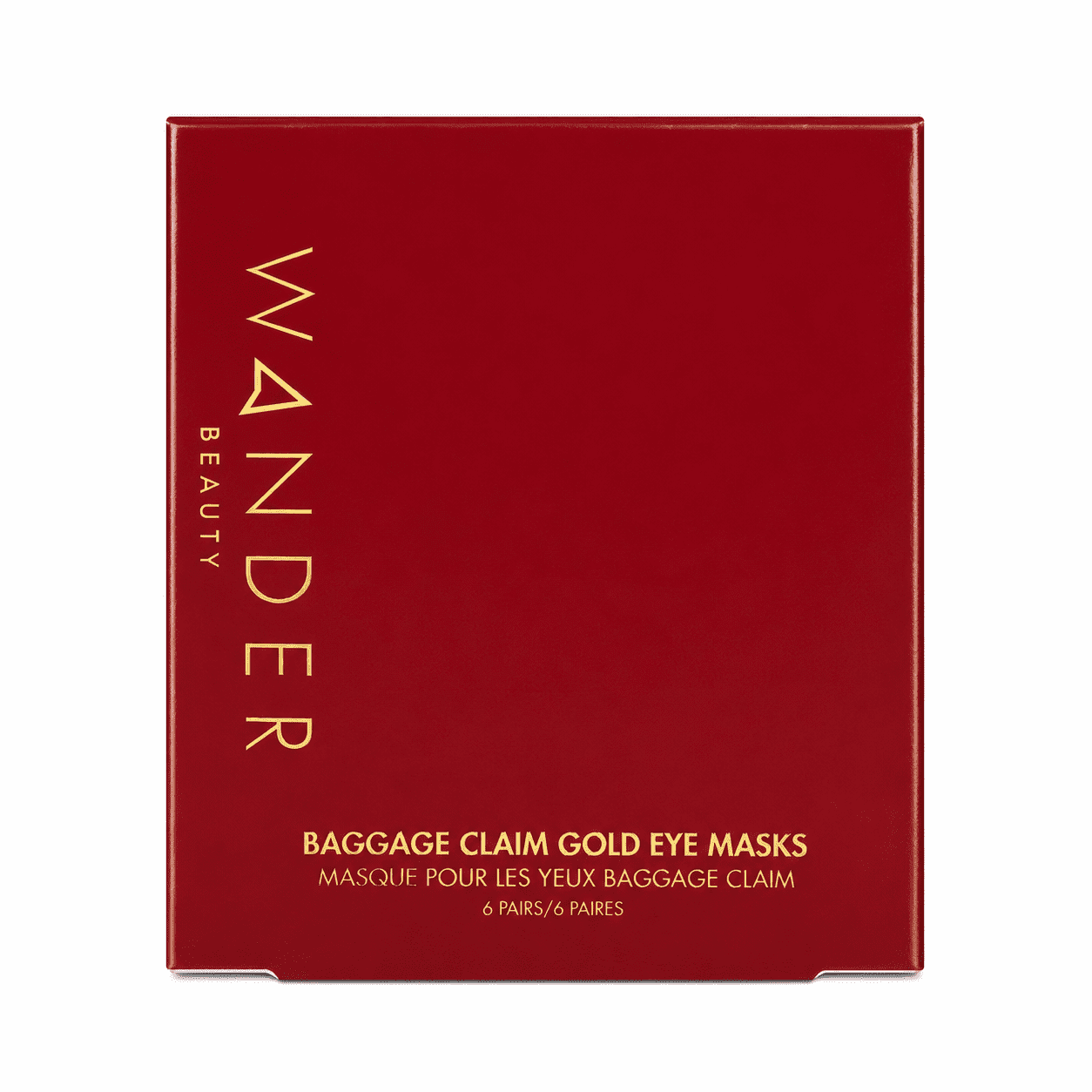 Wander Beauty Baggage Claim Eye Masks for Dark Circles & Puffiness - Gold - 6 Pairs