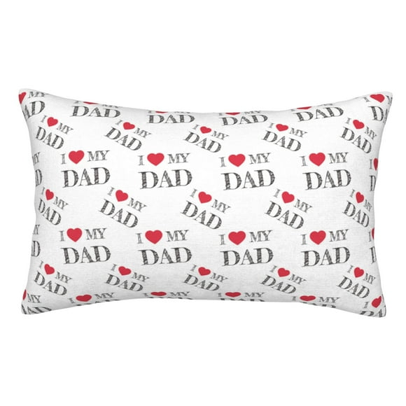 KLL I Love My Dad Pillow Covers Envelope Closure,Super Soft and Cozy Fuzzy Fleece Pillow Case Cover-20"x30"