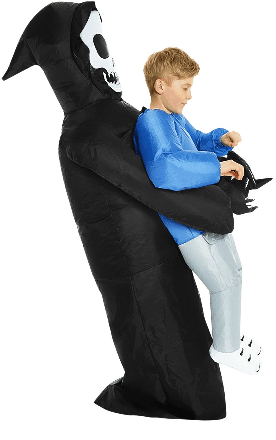 Grim Reaper Pick Me Up Inflatable Halloween Costume for Children, One Size Fit Most, by Morph Costumes