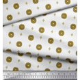 thumbnail image 3 of Soimoi Polyester Crepe Fabric Floral Block Fabric Prints by Yard 52 Inch Wide, 3 of 5