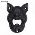 thumbnail image 2 of Wall-Mounted Cast Iron Bottle Opener with Pig Design, 2 of 5