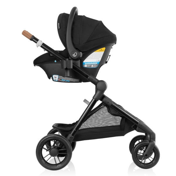 Evenflo Pivot Xpand NXT Travel System featuring LiteMax NXT Infant Car Seat, Coal Black